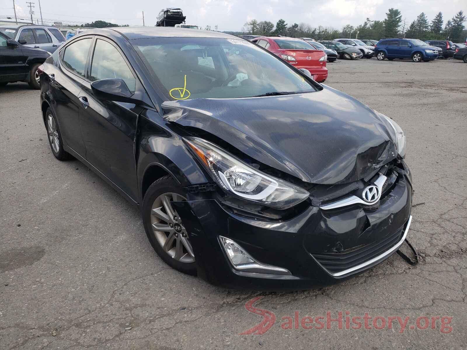 5NPDH4AE9GH702231 2016 HYUNDAI ELANTRA