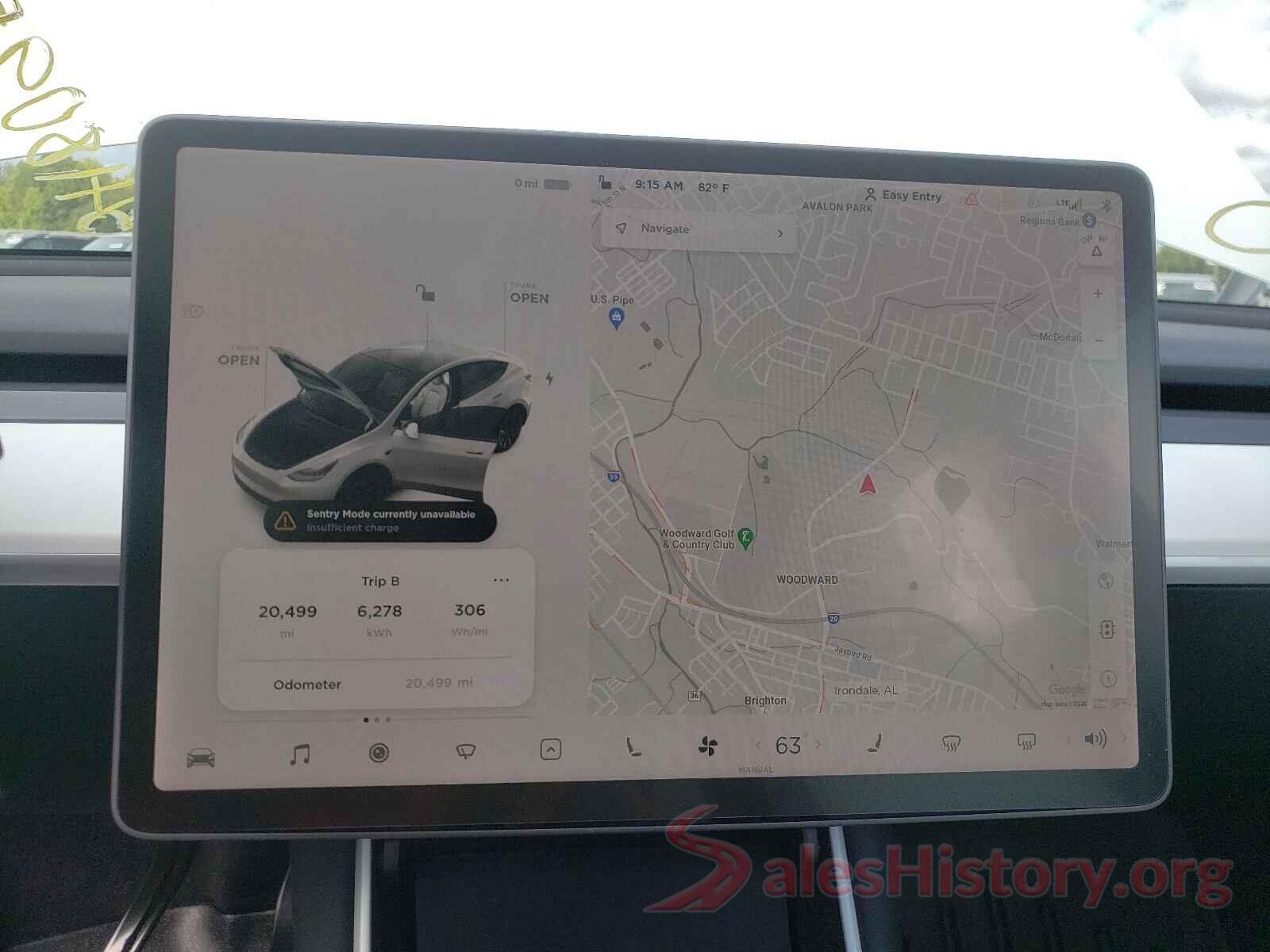 5YJYGDEE2LF053119 2020 TESLA MODEL Y