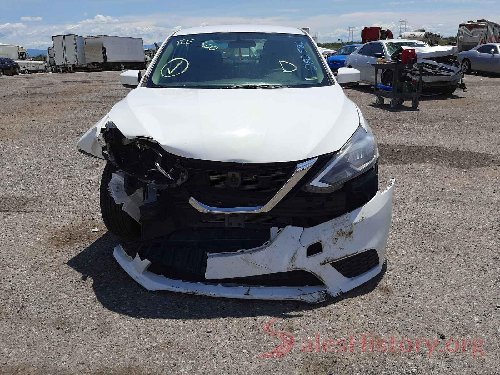 3N1AB7APXKY282582 2019 NISSAN SENTRA