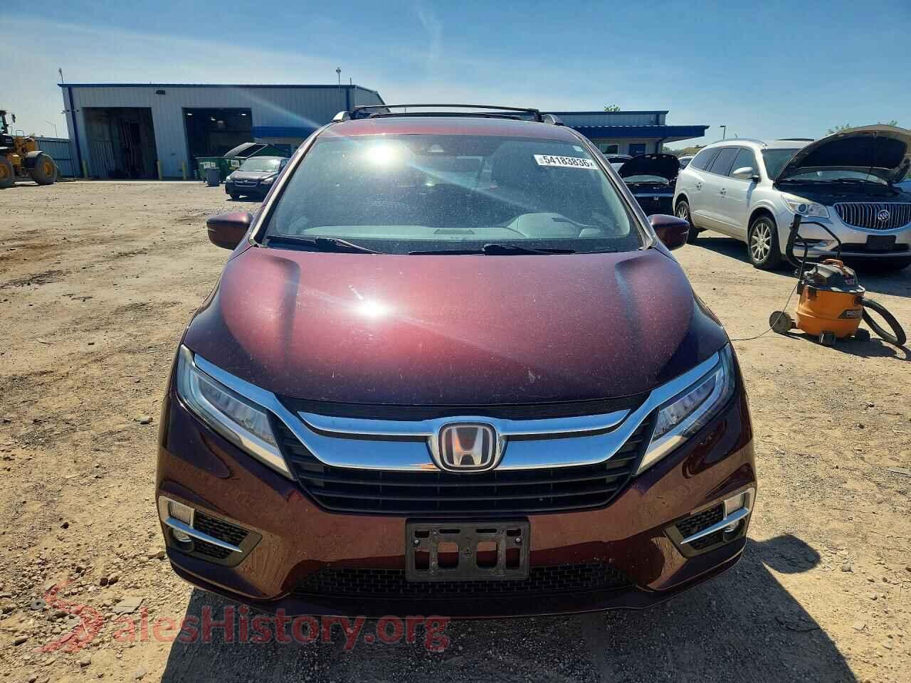 2019 HONDA ODYSSEY VIN 5FNRL6H90KB076780, rear view
