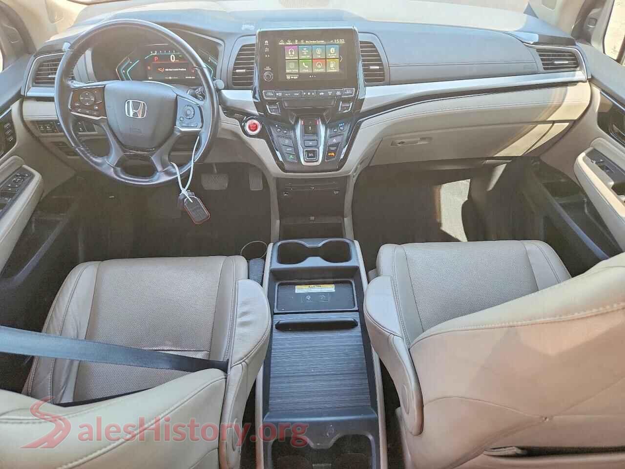 2019 HONDA ODYSSEY VIN 5FNRL6H90KB076780, interior dashboard