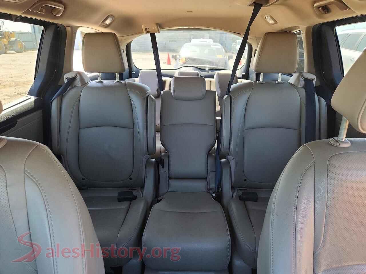 2019 HONDA ODYSSEY VIN 5FNRL6H90KB076780, odometer mileage