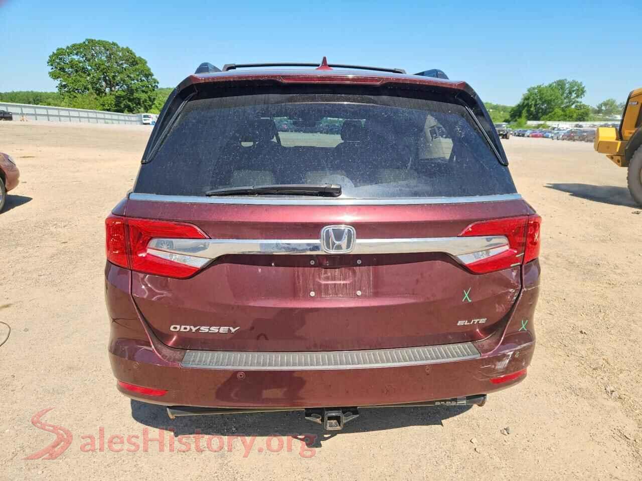 2019 HONDA ODYSSEY VIN 5FNRL6H90KB076780, left side view