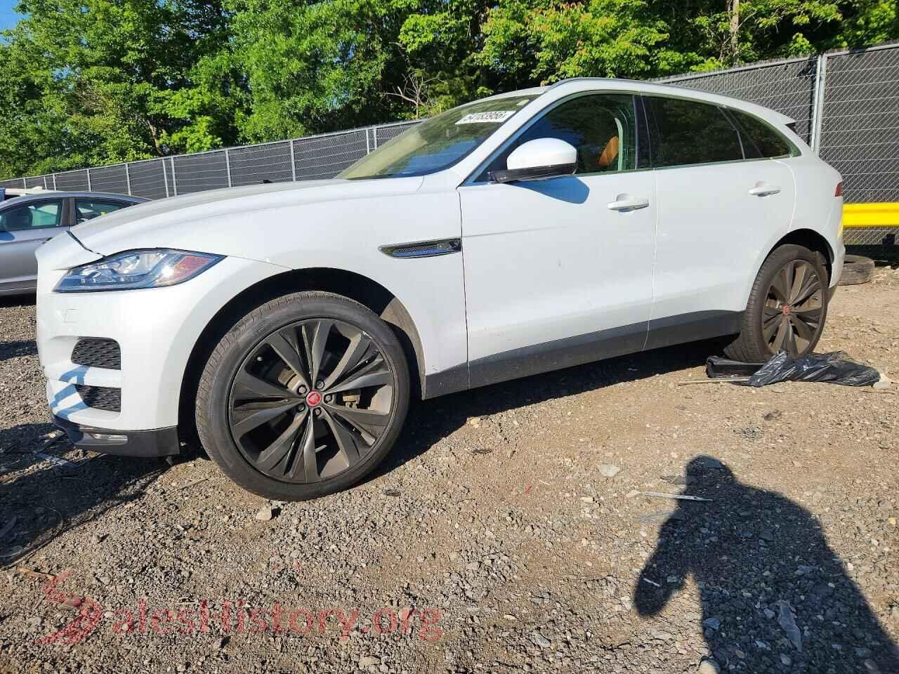 2019 JAGUAR F-PACE VIN SADCN2GX6KA616509, auction photo