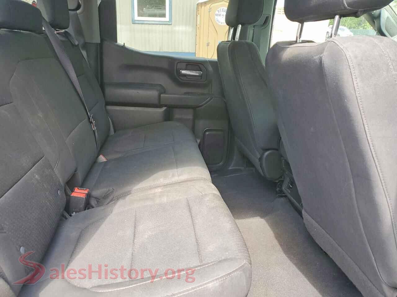 2021 CHEVROLET SILVERADO VIN 1GCPYBEK5MZ390978, VIN plate