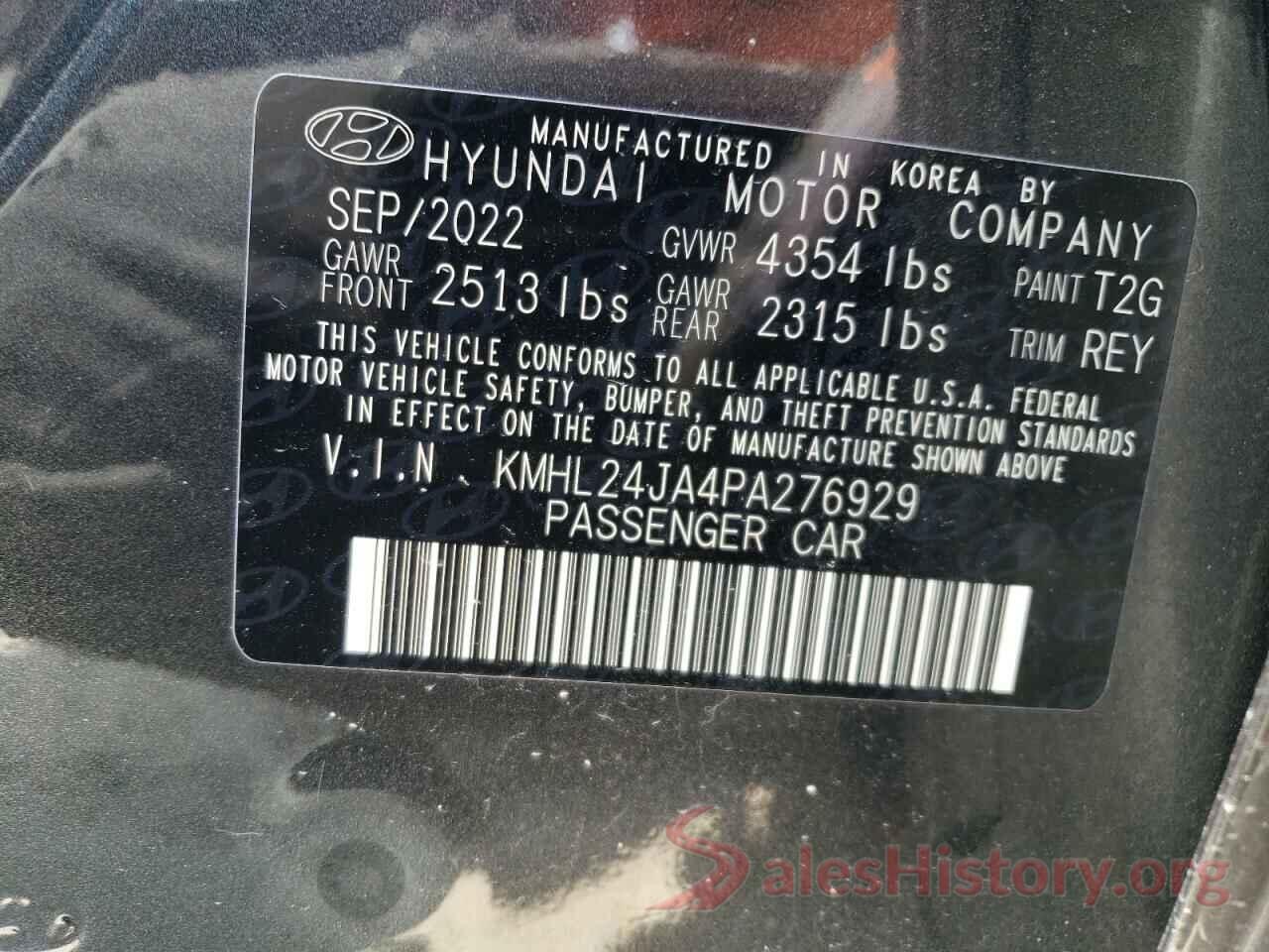 KMHL24JA4PA276929 2023 HYUNDAI SONATA