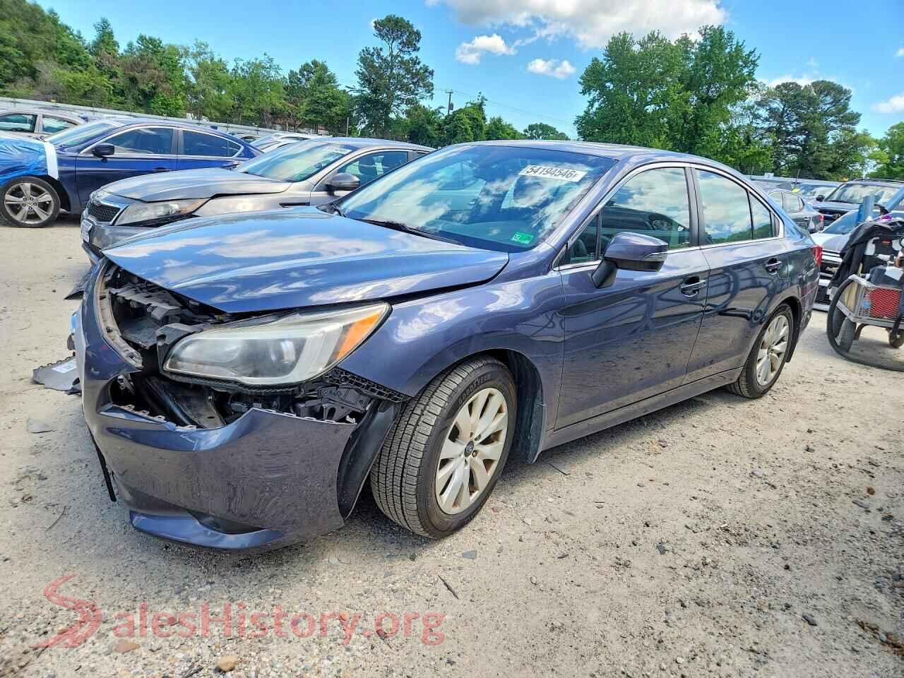 2017 SUBARU LEGACY VIN 4S3BNAH6XH3046633, auction photo