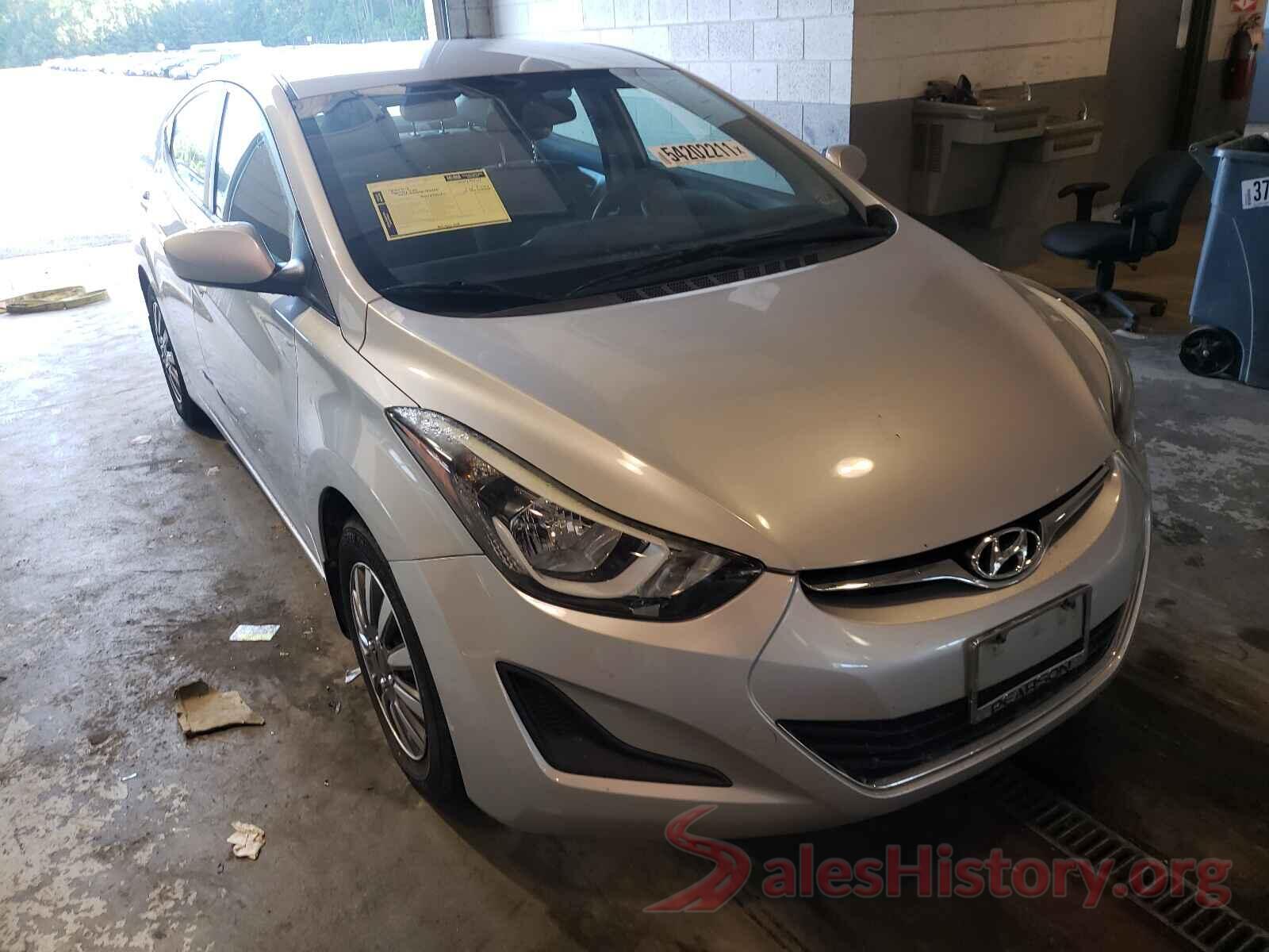 KMHDH4AEXGU575748 2016 HYUNDAI ELANTRA