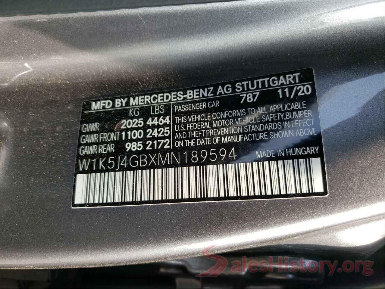 W1K5J4GBXMN189594 2021 MERCEDES-BENZ CLA-CLASS