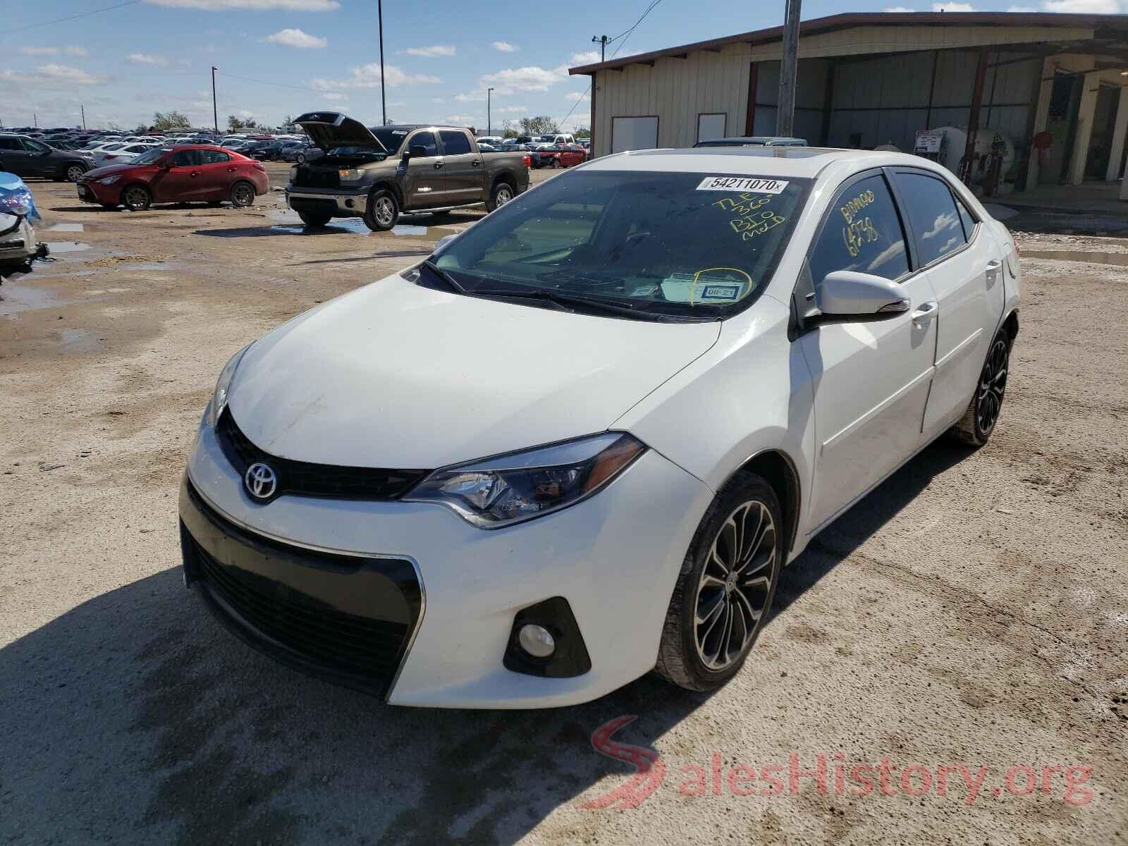 5YFBURHE3GP469519 2016 TOYOTA COROLLA