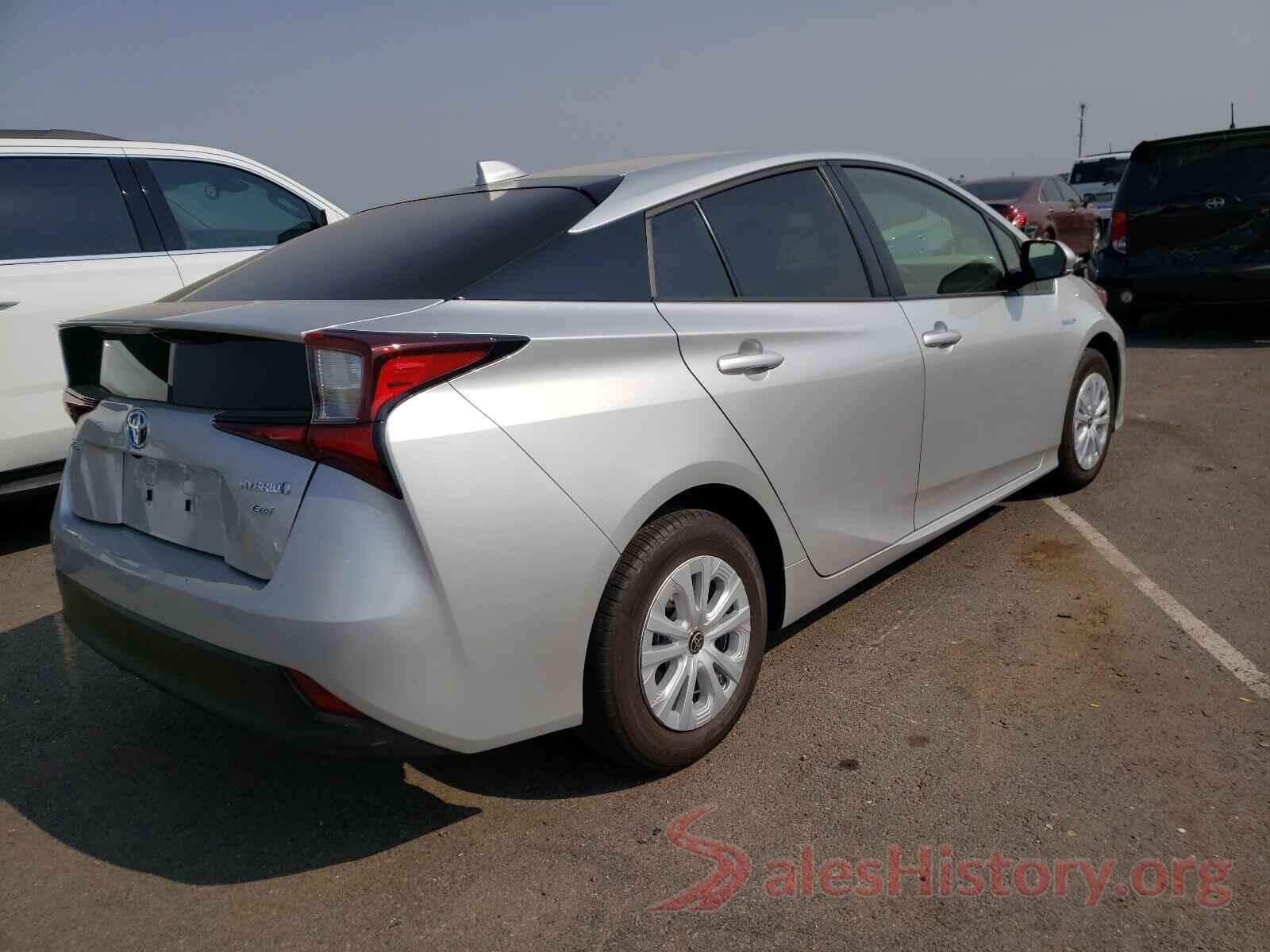 JTDKARFU3L3105719 2020 TOYOTA PRIUS