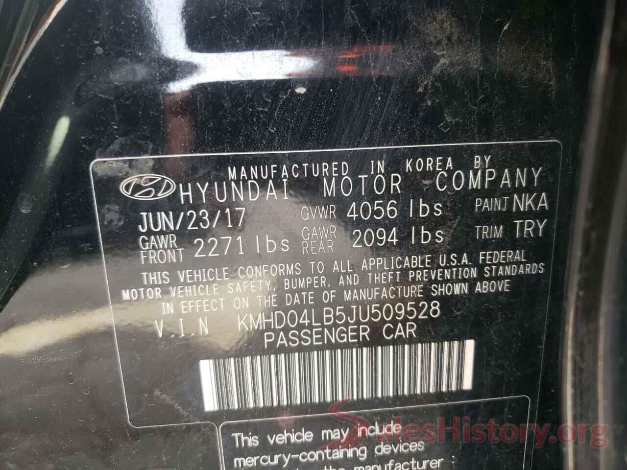 KMHD04LB5JU509528 2018 HYUNDAI ELANTRA