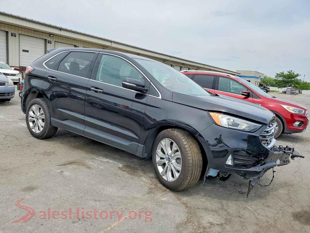 2022 FORD EDGE VIN 2FMPK4K93NBA08168, rear 3/4 view