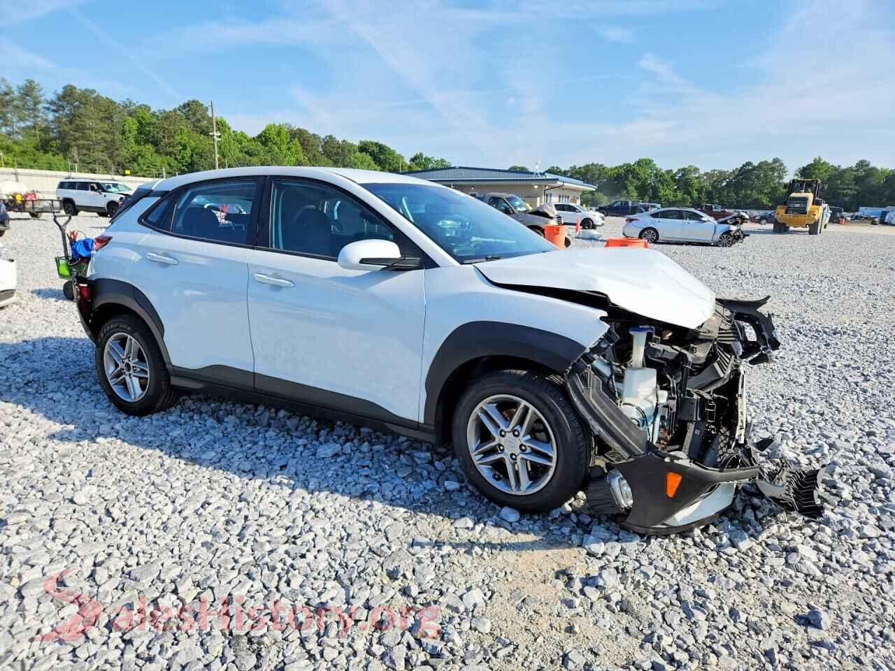 2021 HYUNDAI KONA VIN KM8K12AA2MU642402, rear 3/4 view