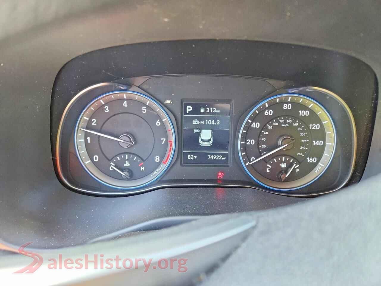 2021 HYUNDAI KONA VIN KM8K12AA2MU642402, interior center console