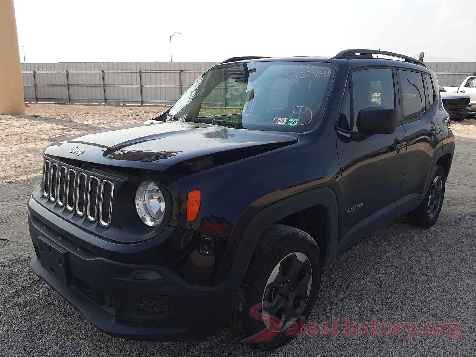 ZACCJBAT2GPE18837 2016 JEEP RENEGADE