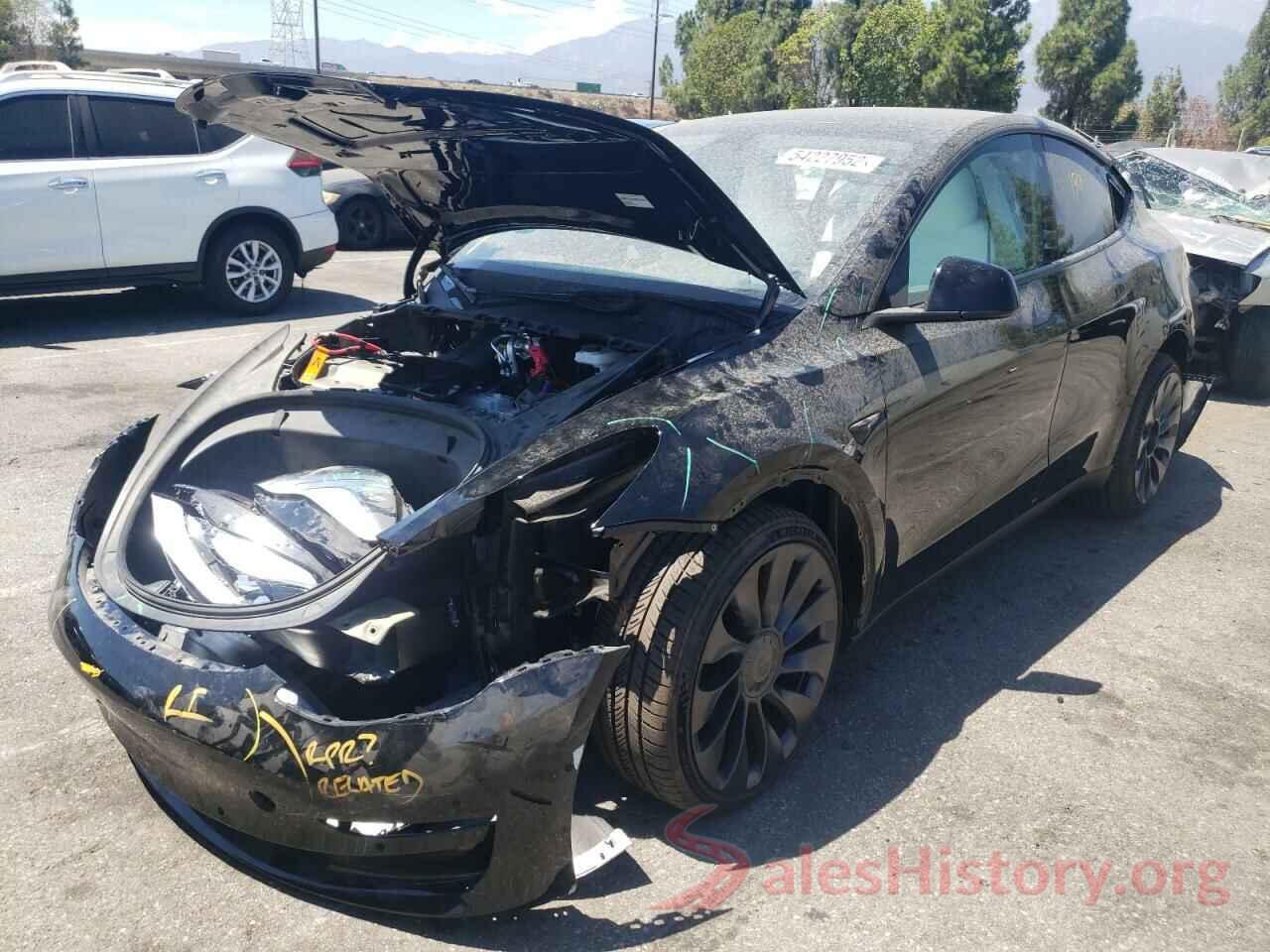 7SAYGDEF6NF444336 2022 TESLA MODEL Y