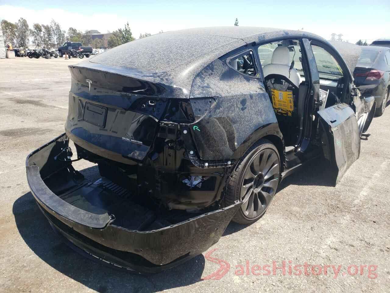 7SAYGDEF6NF444336 2022 TESLA MODEL Y