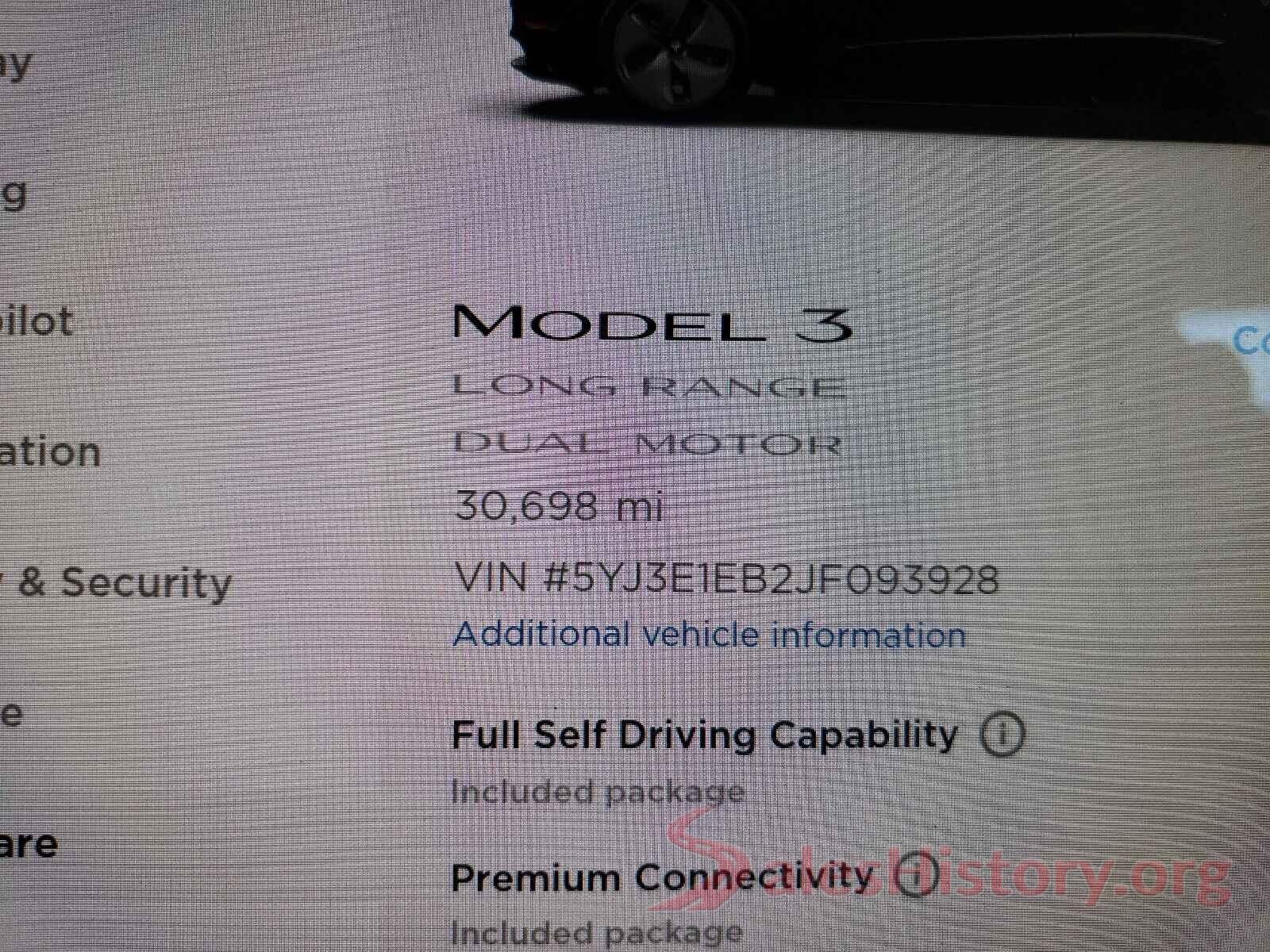 5YJ3E1EB2JF093928 2018 TESLA MODEL 3