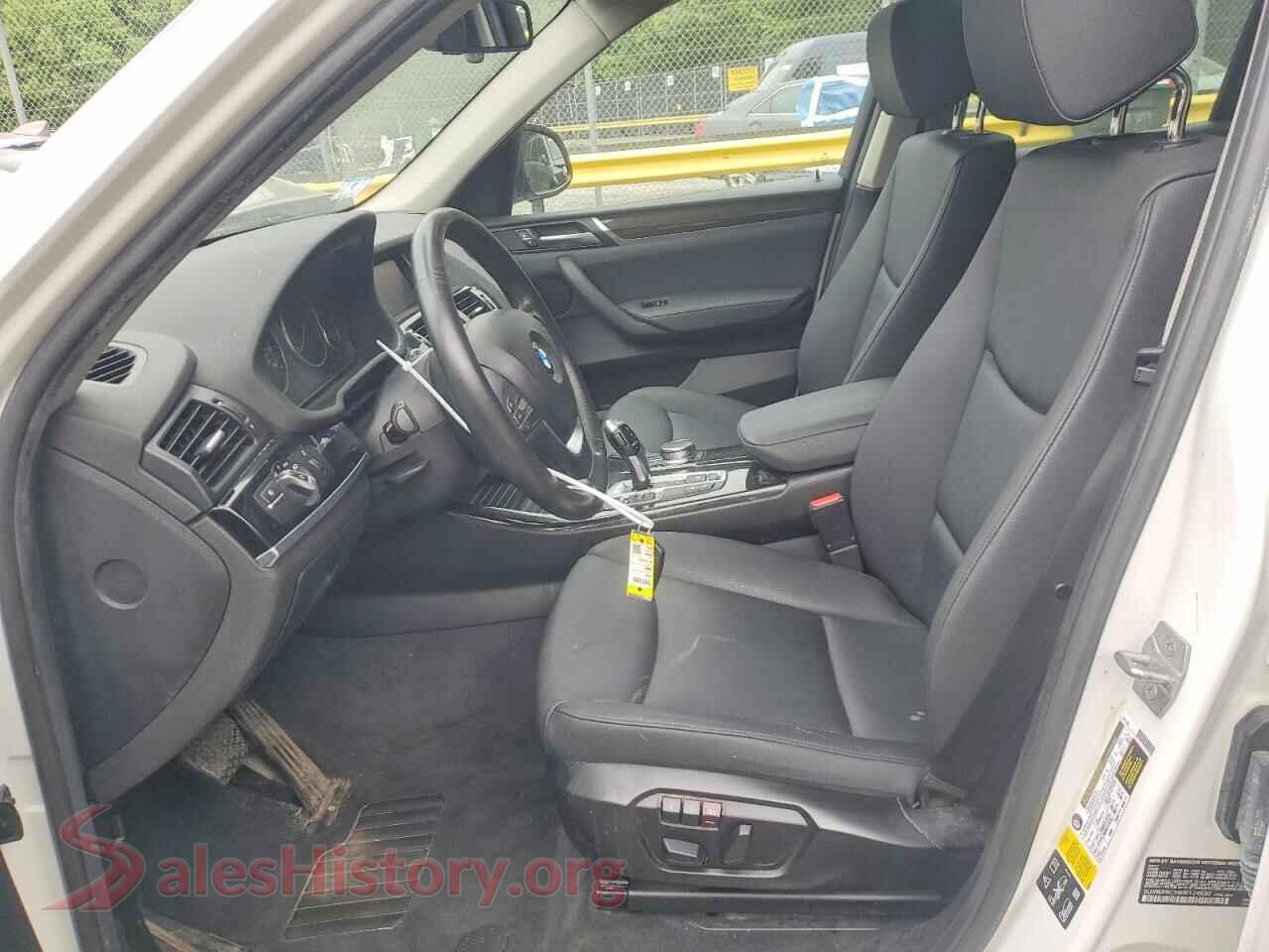 2017 BMW X3 VIN 5UXWX9C34H0T24630, engine bay