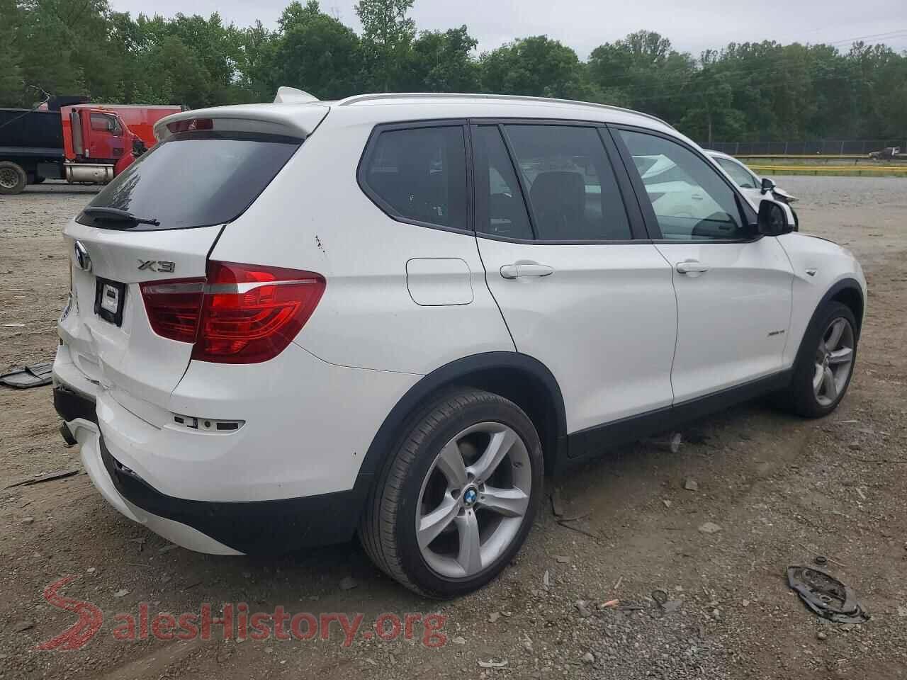 2017 BMW X3 VIN 5UXWX9C34H0T24630, right side view