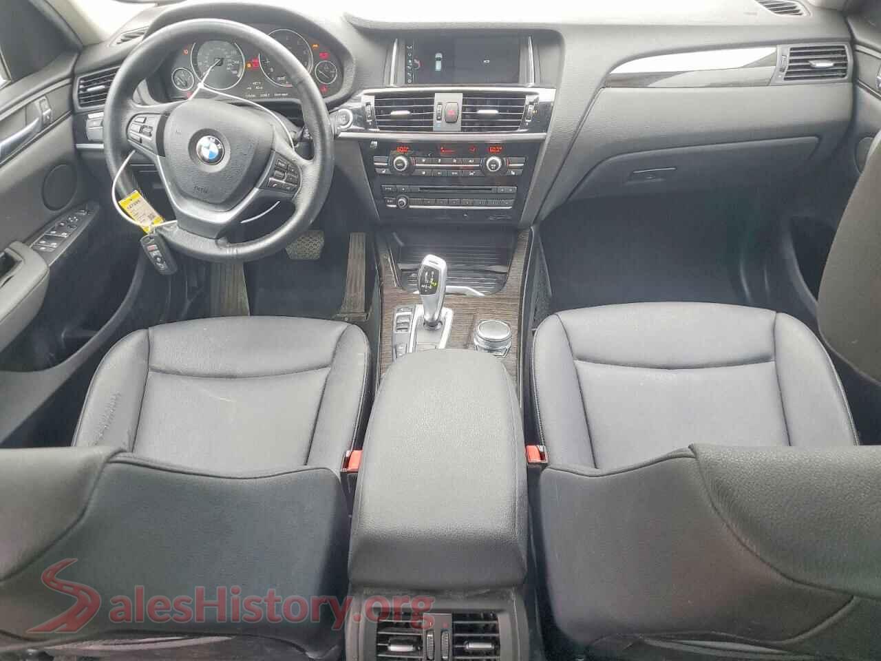2017 BMW X3 VIN 5UXWX9C34H0T24630, interior dashboard