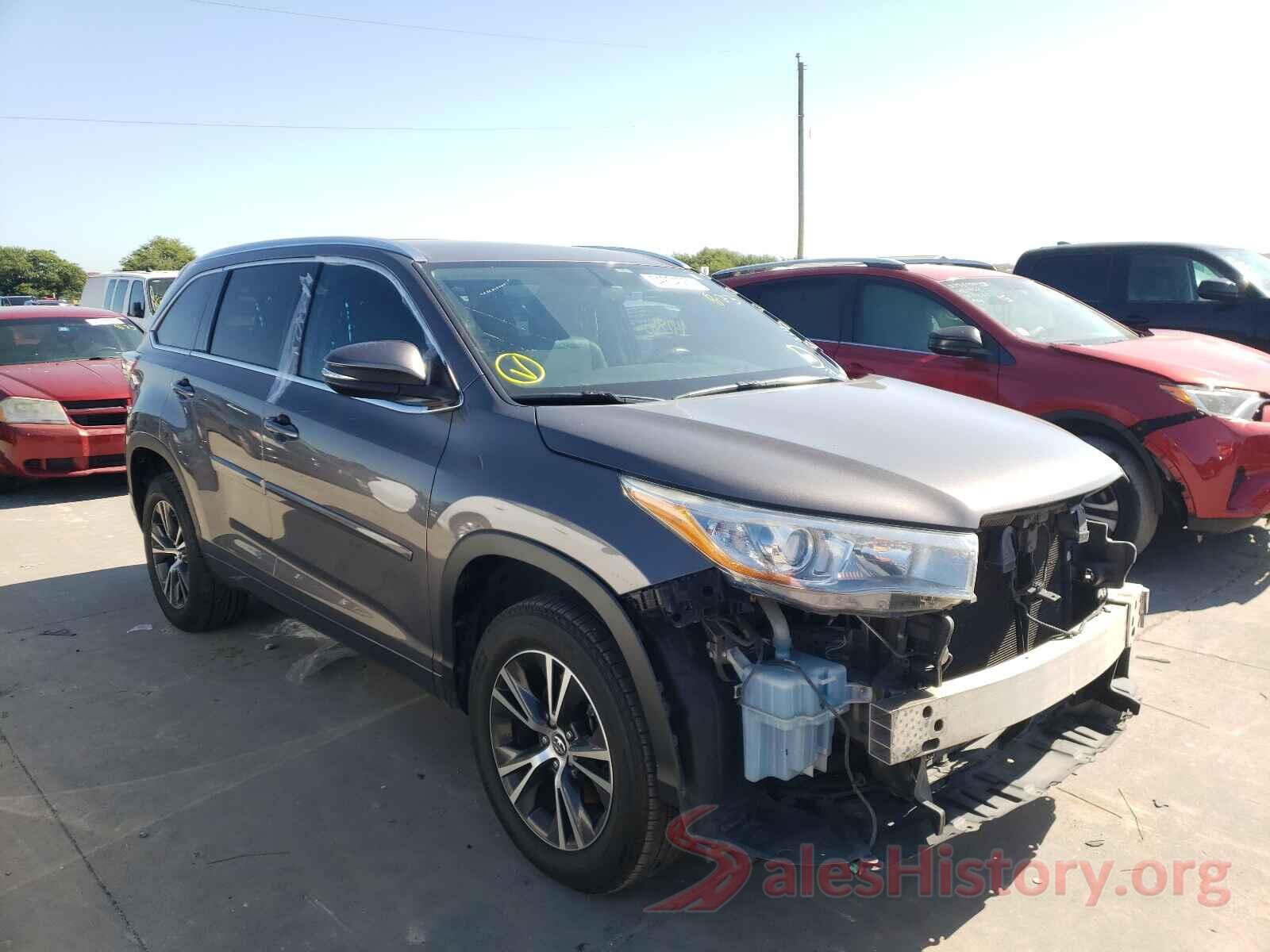 5TDKKRFHXGS503160 2016 TOYOTA HIGHLANDER