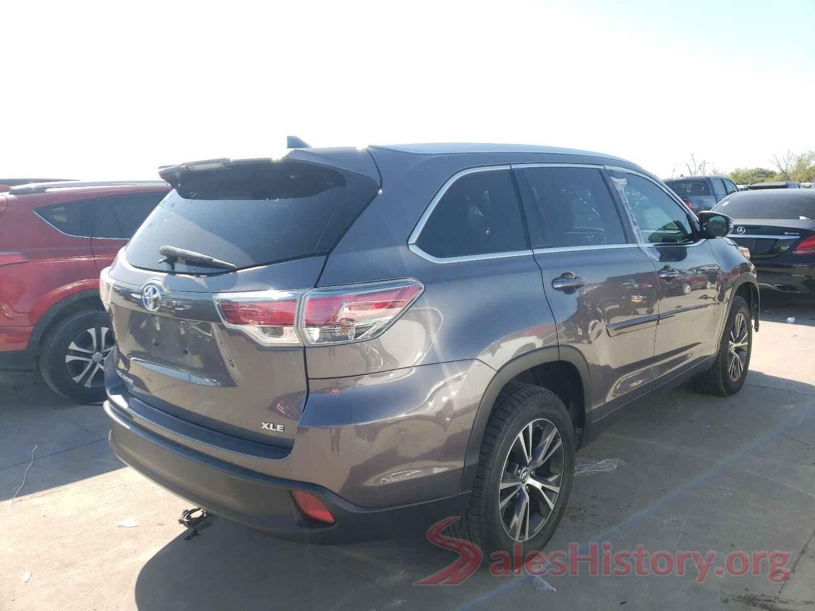 5TDKKRFHXGS503160 2016 TOYOTA HIGHLANDER