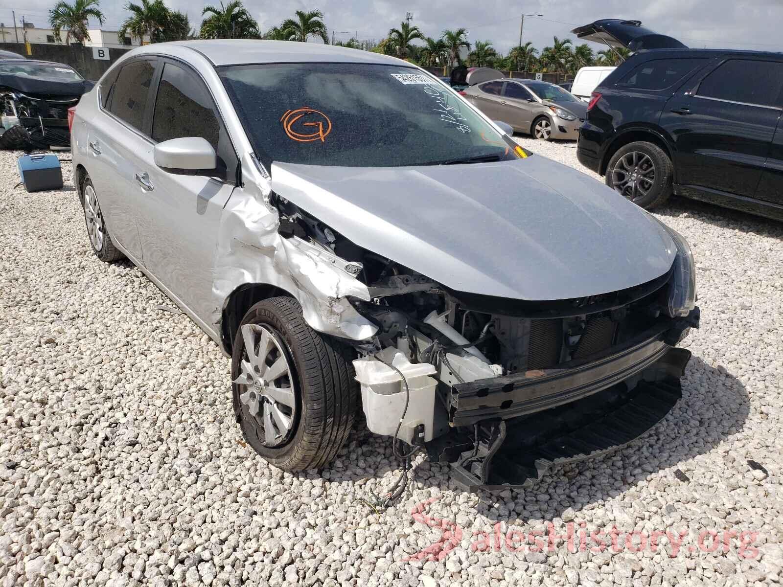 3N1AB7AP1HL664540 2017 NISSAN SENTRA