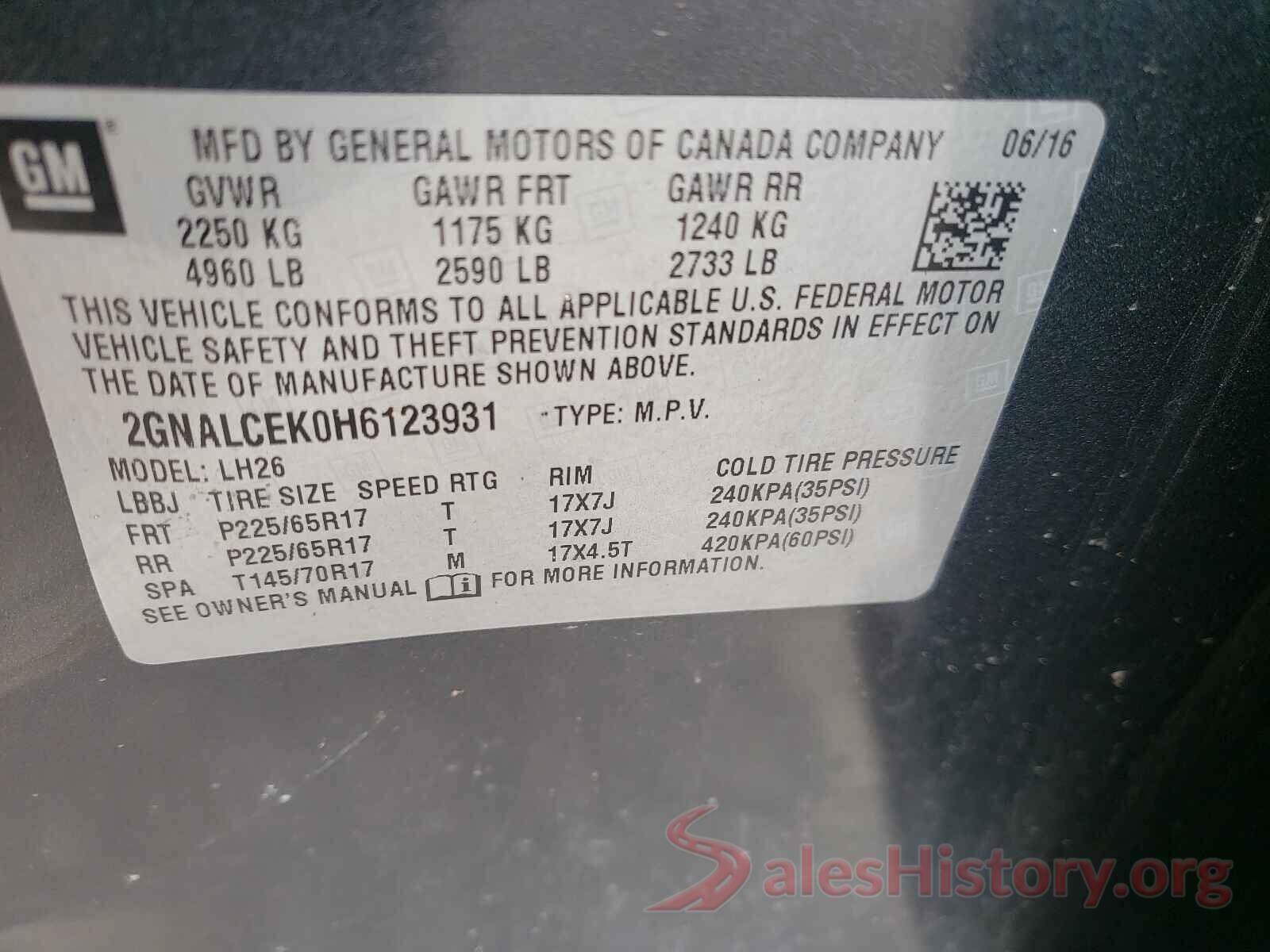 2GNALCEK0H6123931 2017 CHEVROLET EQUINOX