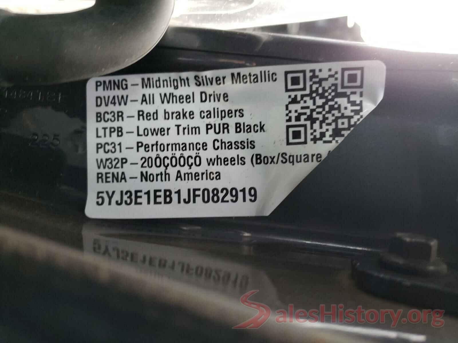 5YJ3E1EB1JF082919 2018 TESLA MODEL 3