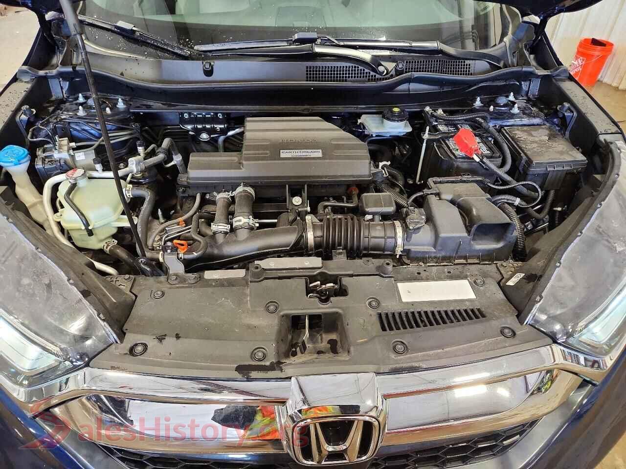 2018 HONDA CRV VIN 7FARW2H96JE029336, VIN plate