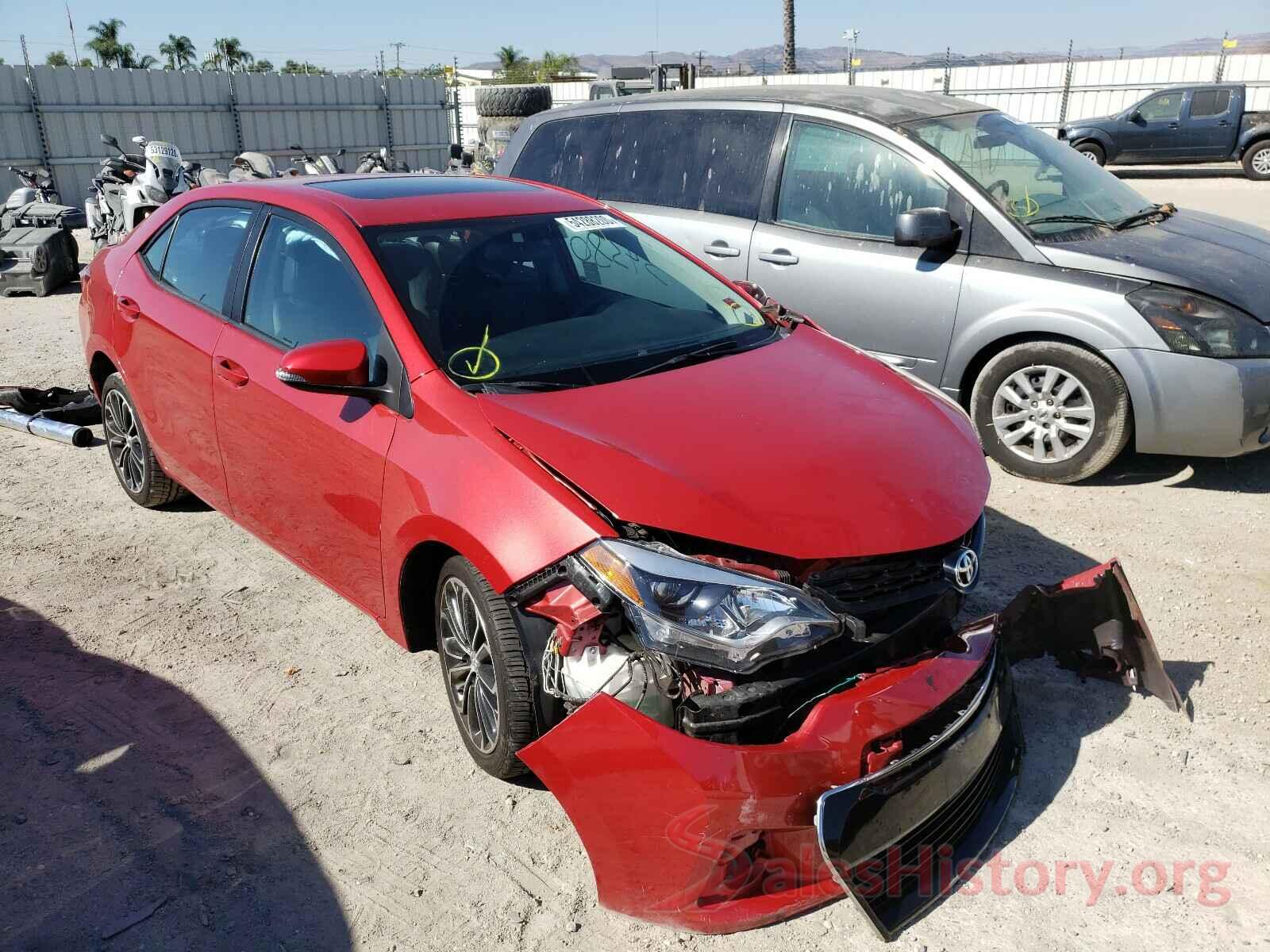 5YFBURHE4GP428266 2016 TOYOTA COROLLA