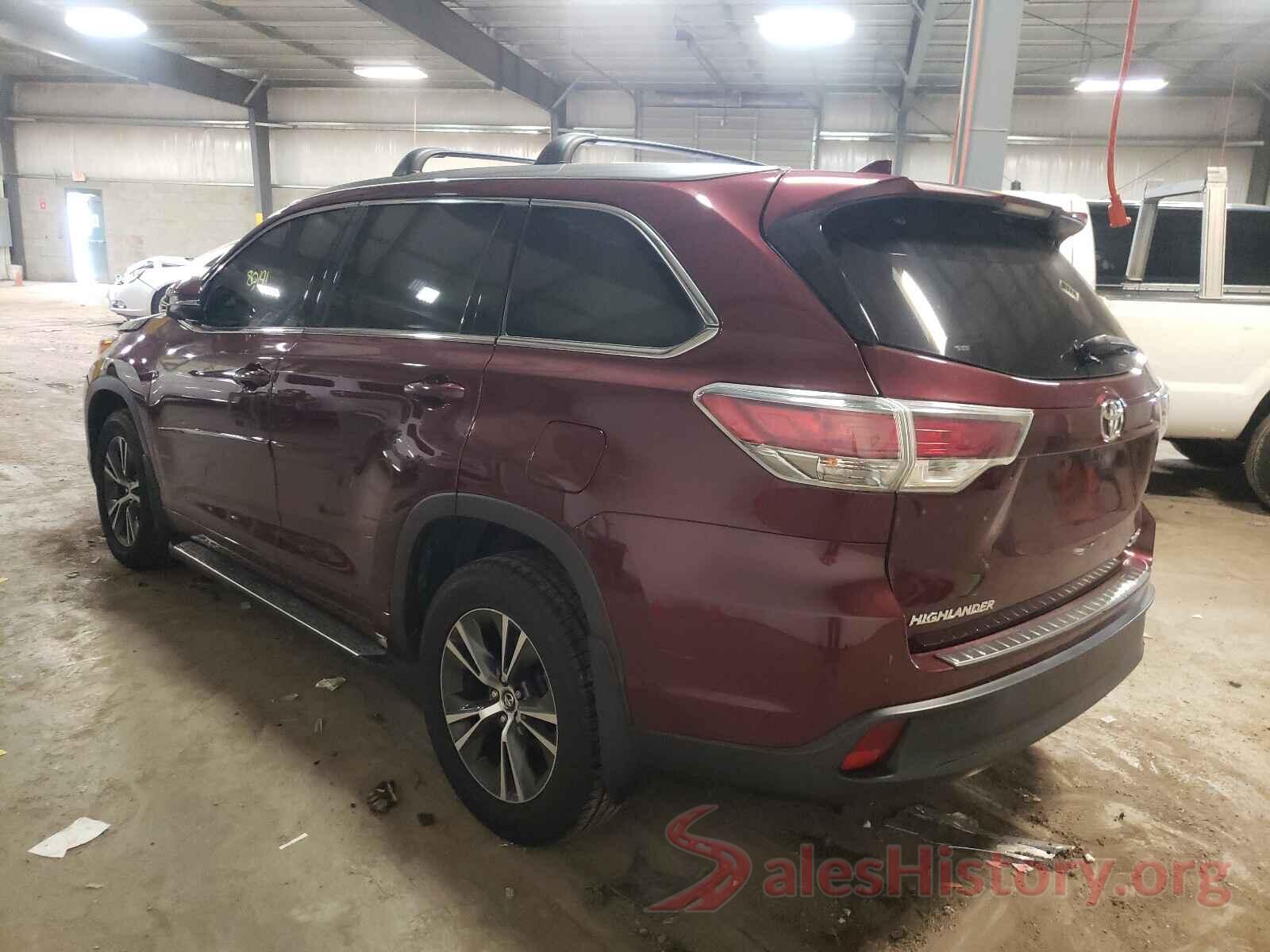 5TDJKRFH8GS337703 2016 TOYOTA HIGHLANDER