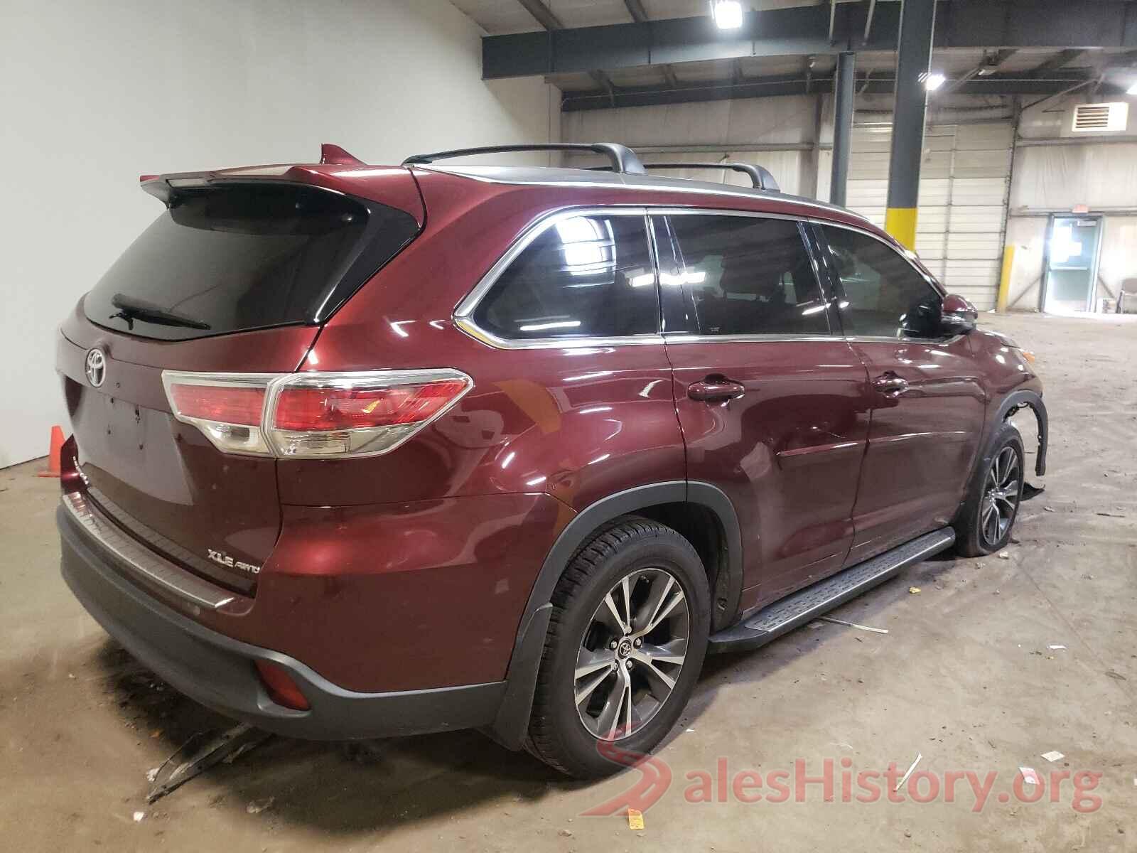 5TDJKRFH8GS337703 2016 TOYOTA HIGHLANDER