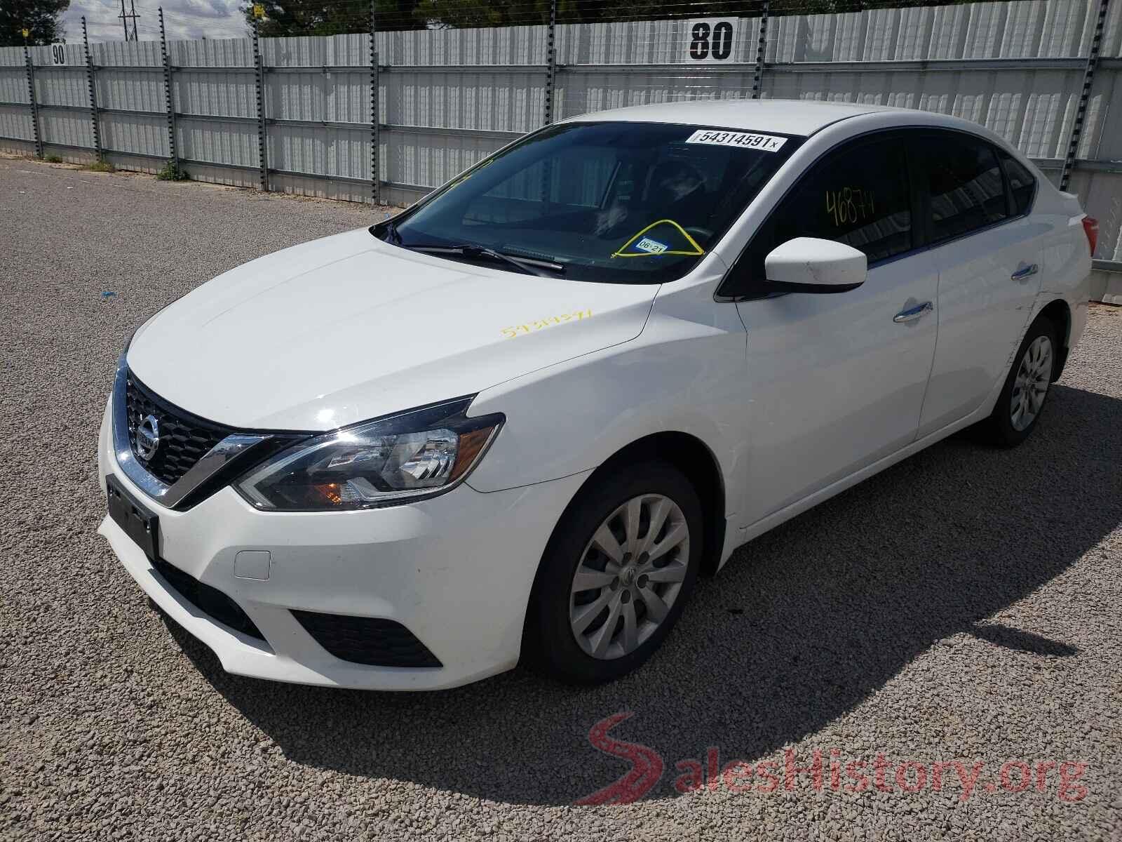 3N1AB7APXKY265359 2019 NISSAN SENTRA