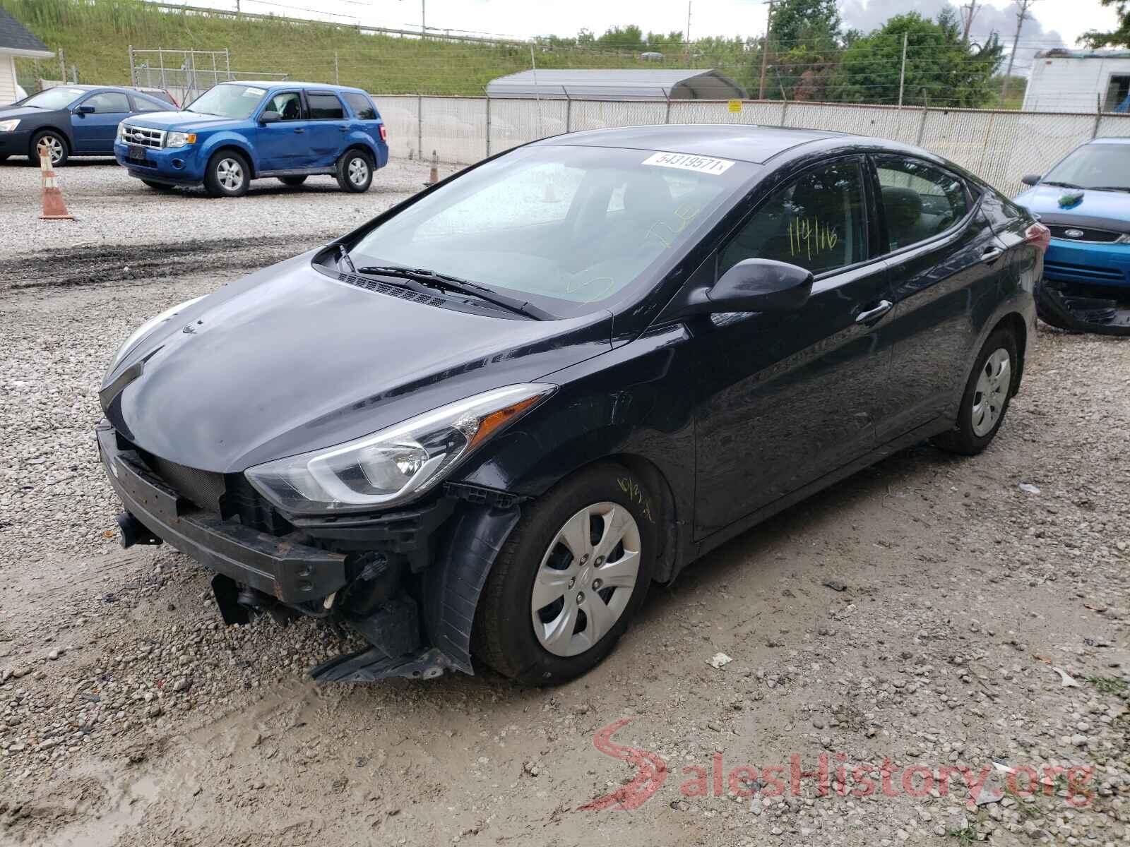 5NPDH4AE4GH669056 2016 HYUNDAI ELANTRA