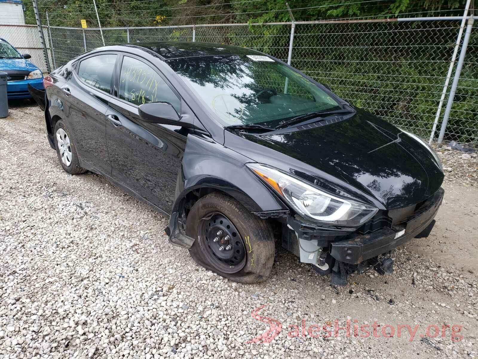 5NPDH4AE4GH669056 2016 HYUNDAI ELANTRA