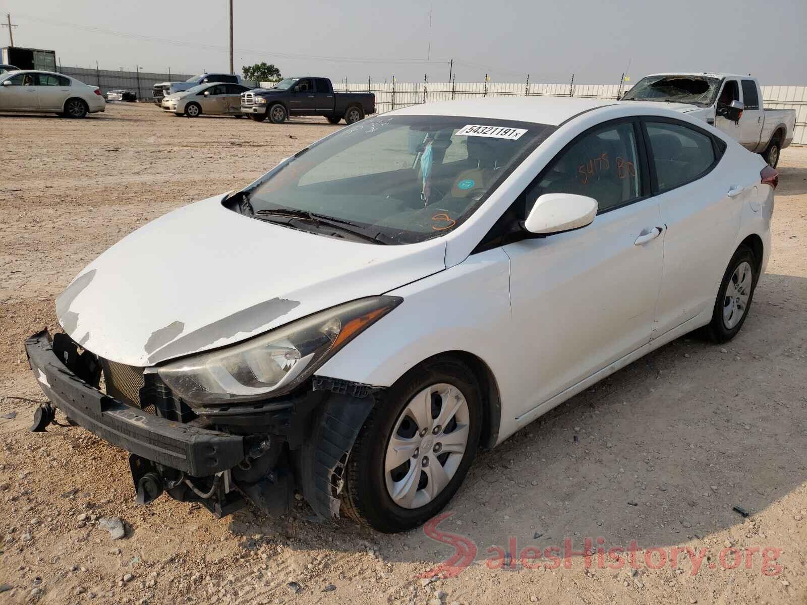 5NPDH4AE6GH742735 2016 HYUNDAI ELANTRA