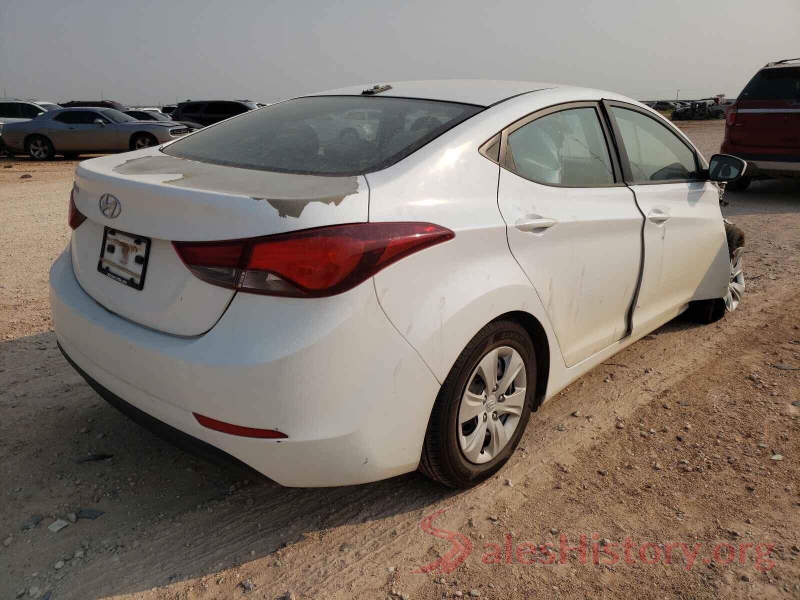 5NPDH4AE6GH742735 2016 HYUNDAI ELANTRA