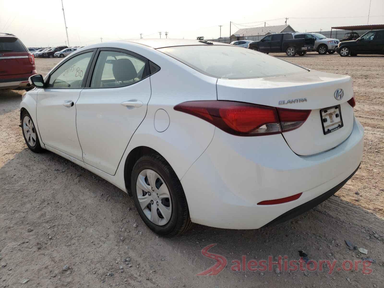 5NPDH4AE6GH742735 2016 HYUNDAI ELANTRA