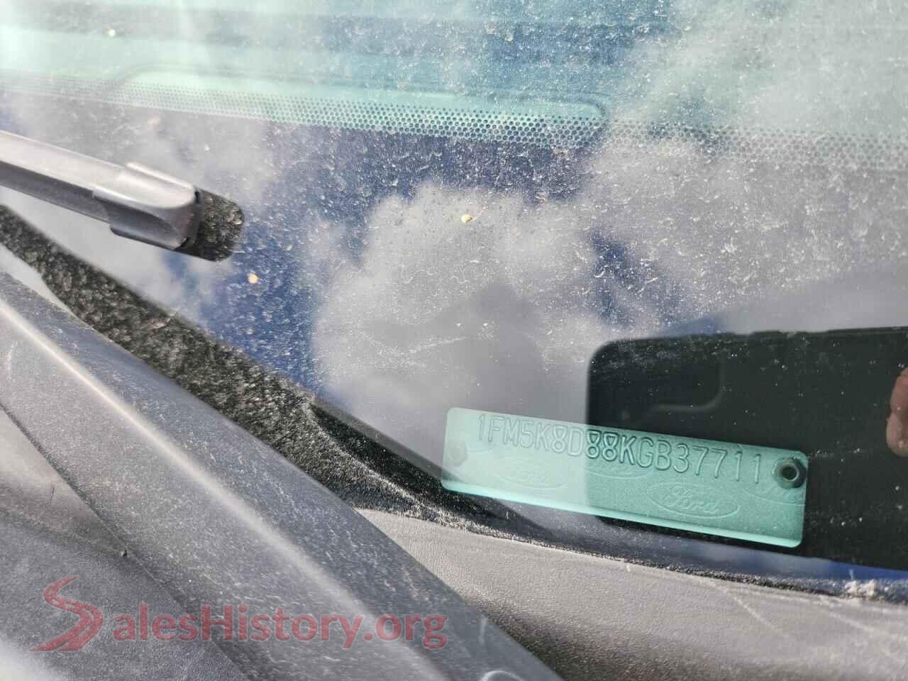 2019 FORD EXPLORER VIN 1FM5K8D88KGB37711, trunk area