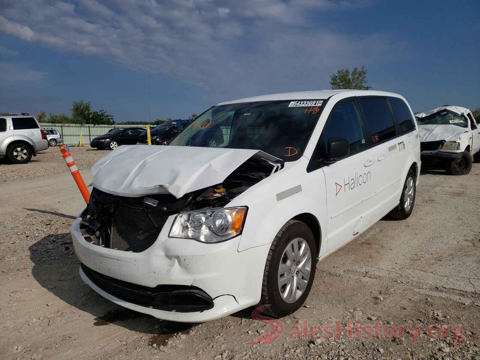 2C4RDGBG7HR755842 2017 DODGE GRAND CARA