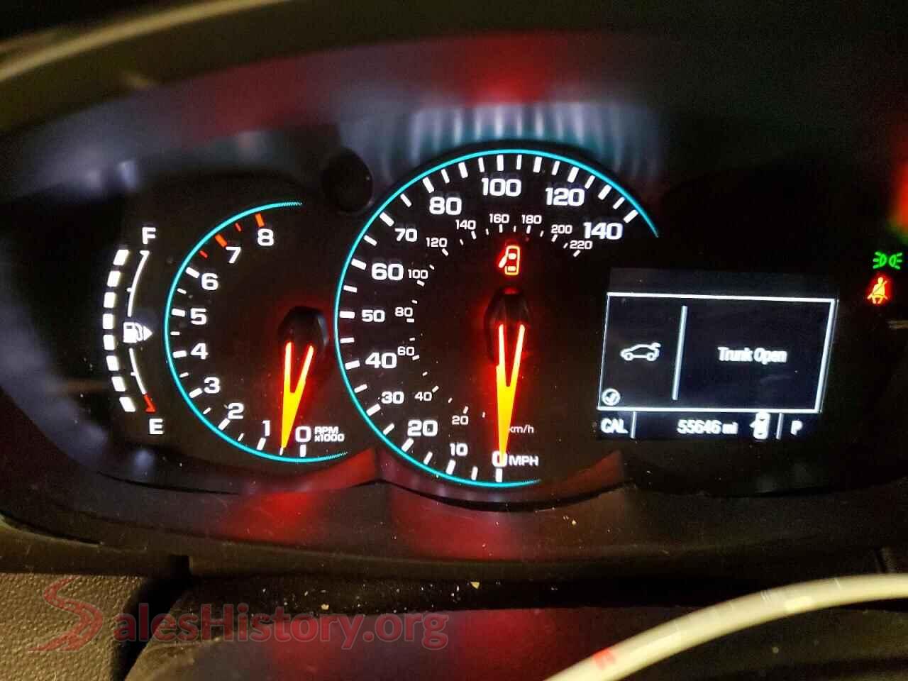 2020 CHEVROLET TRAX VIN KL7CJPSB9LB033067, interior center console