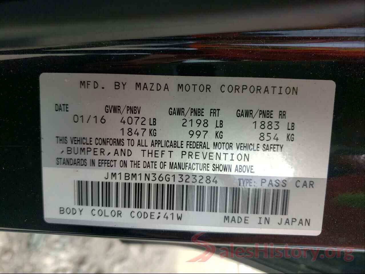 JM1BM1N36G1323284 2016 MAZDA 3