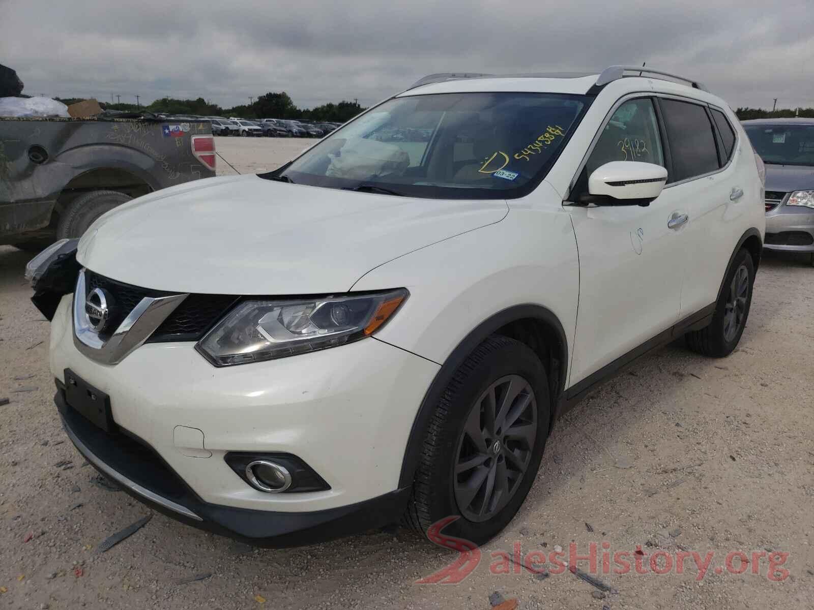 5N1AT2MT4GC925364 2016 NISSAN ROGUE