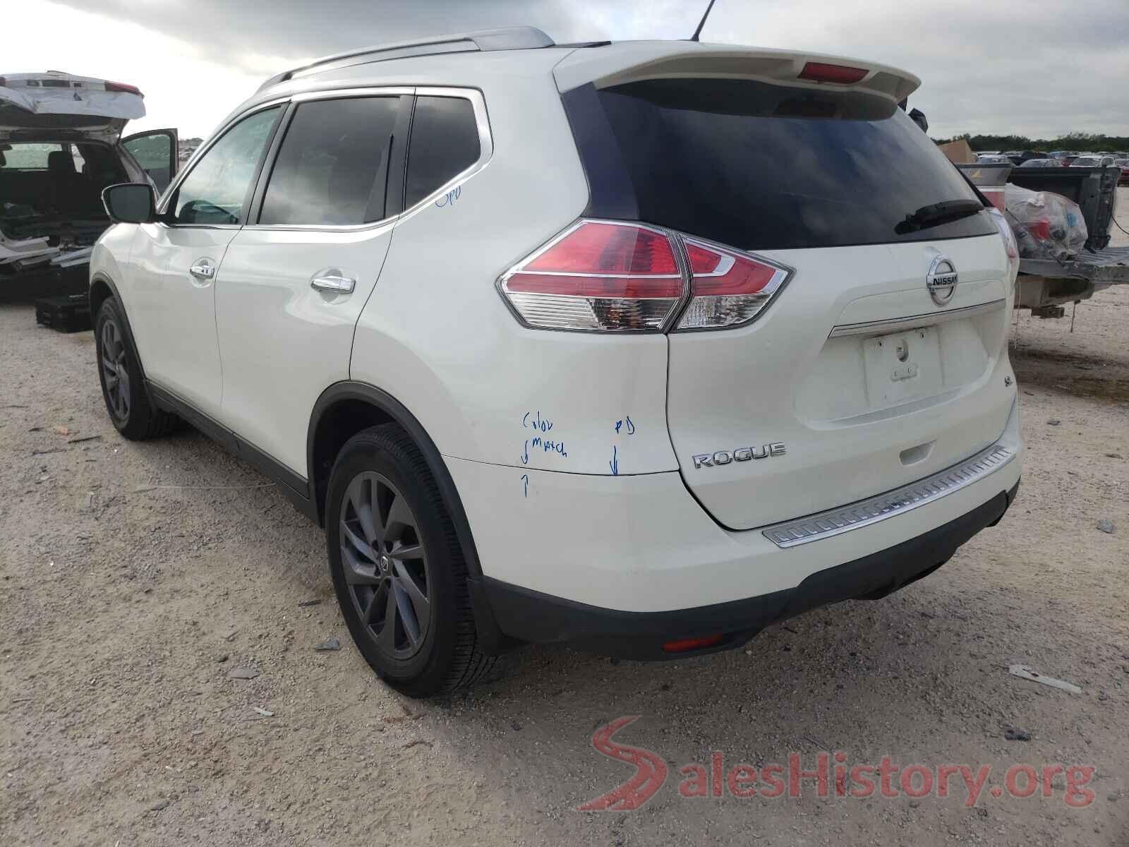 5N1AT2MT4GC925364 2016 NISSAN ROGUE