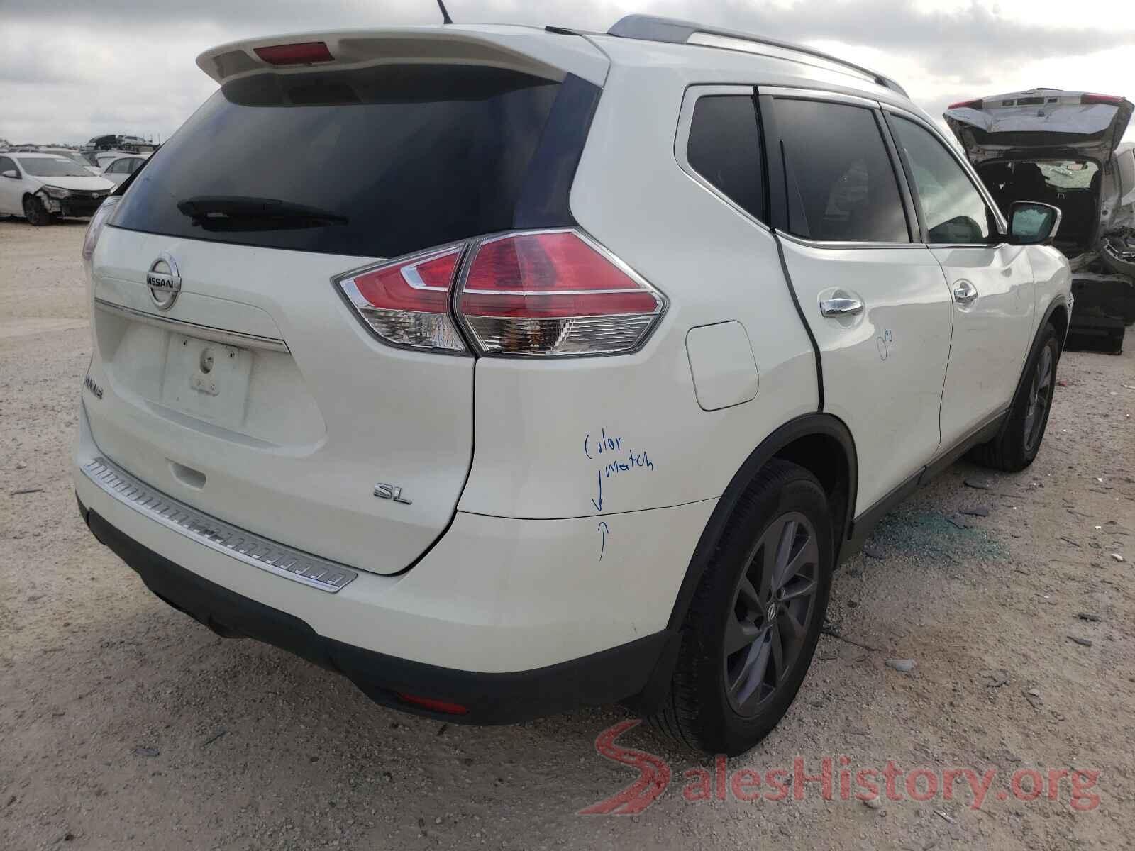 5N1AT2MT4GC925364 2016 NISSAN ROGUE