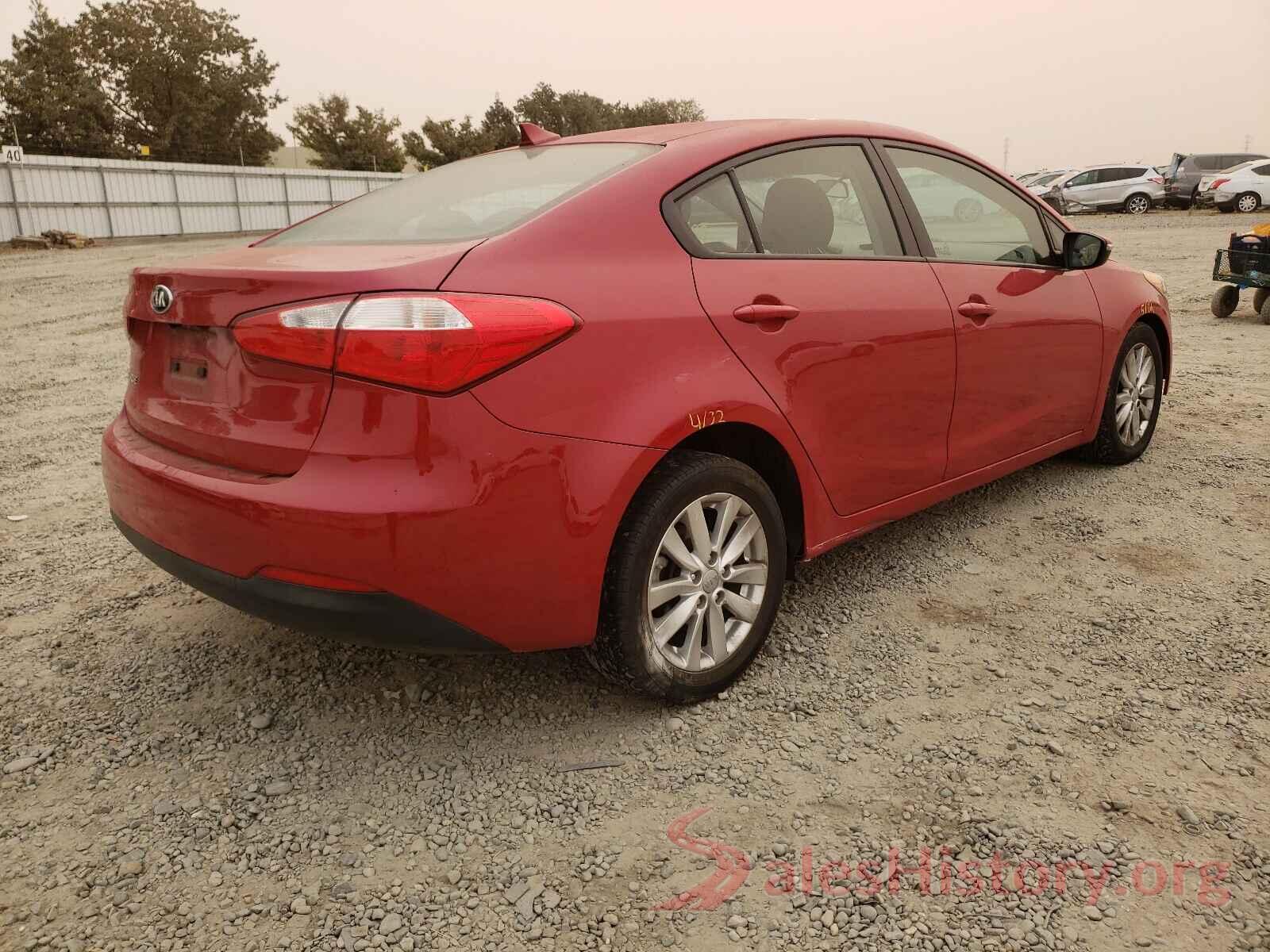 KNAFX4A6XG5553197 2016 KIA FORTE