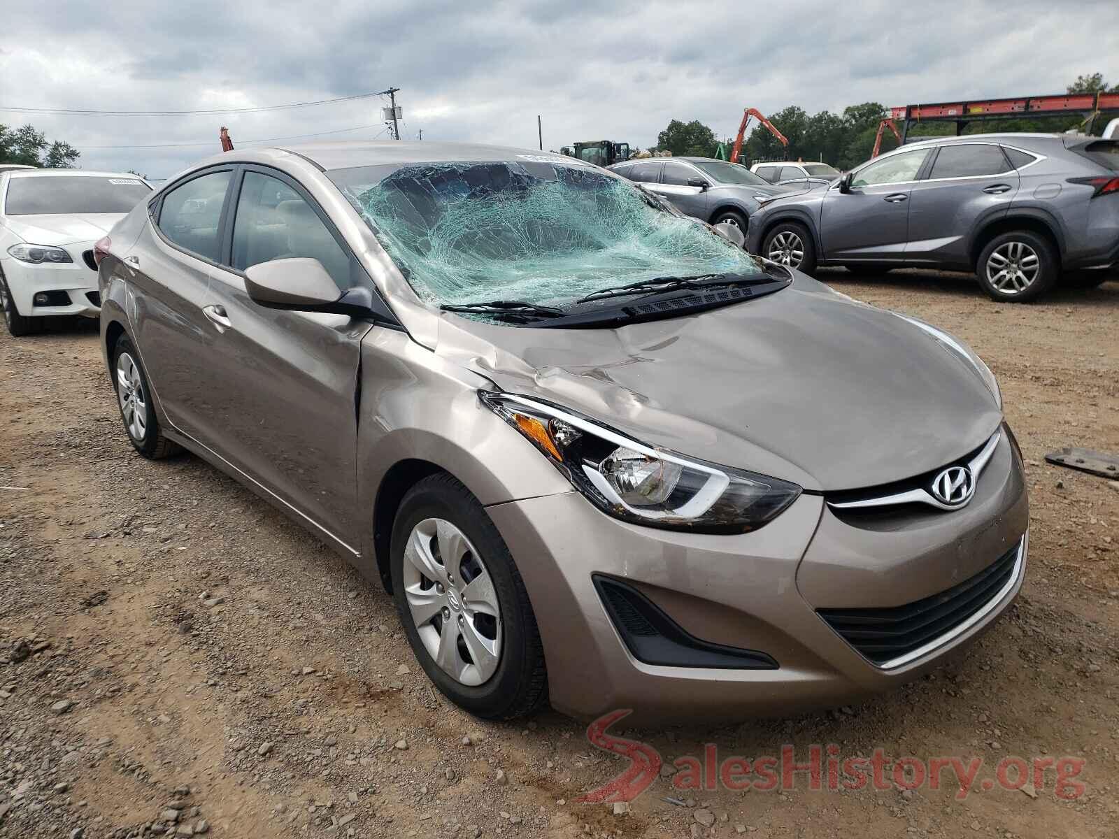 5NPDH4AE4GH667243 2016 HYUNDAI ELANTRA